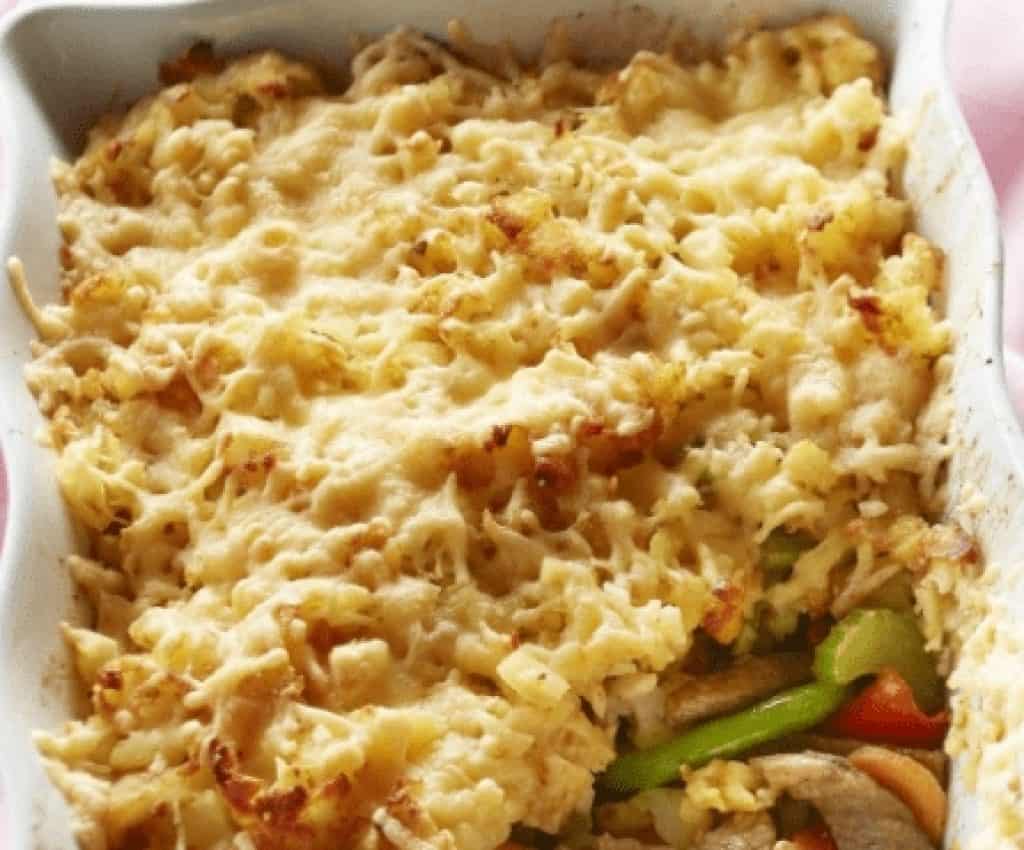 Stamppot shoarma vlees met knoflooksaus